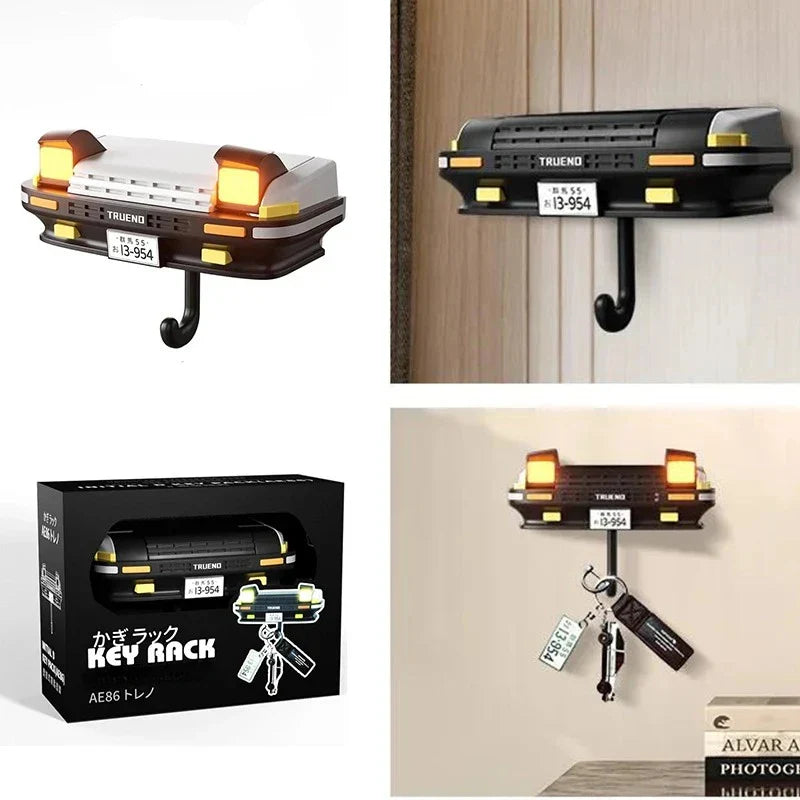 Carvallo Nyckelhållare Bil-design | Väggkrok i strålkastarliknande utseende | Presentidé för bilälskare & män