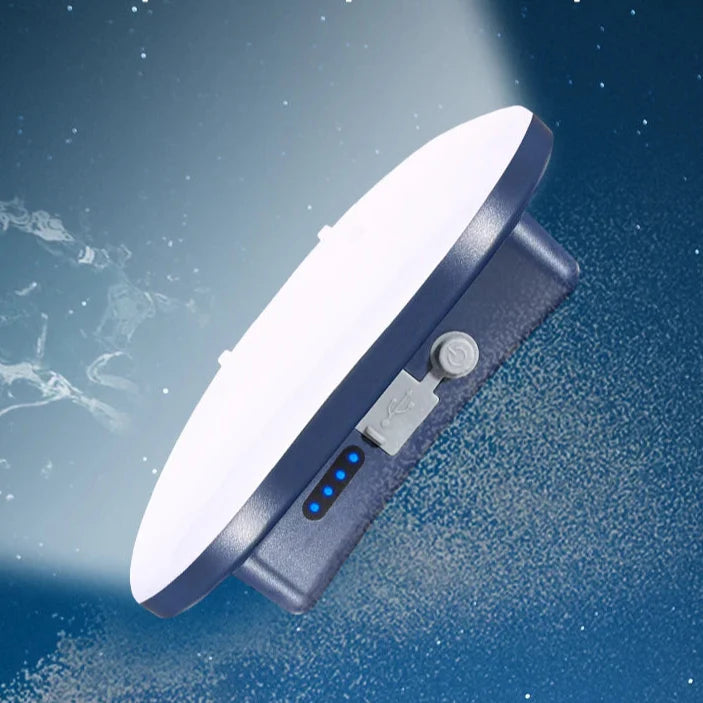 Carvallo TrailForce LED Campinglampa med magnet & powerbank | Återuppladdningsbar via USB-C | Dimmbar 278 LEDs | 80W arbets- & nödbelysning utomhus