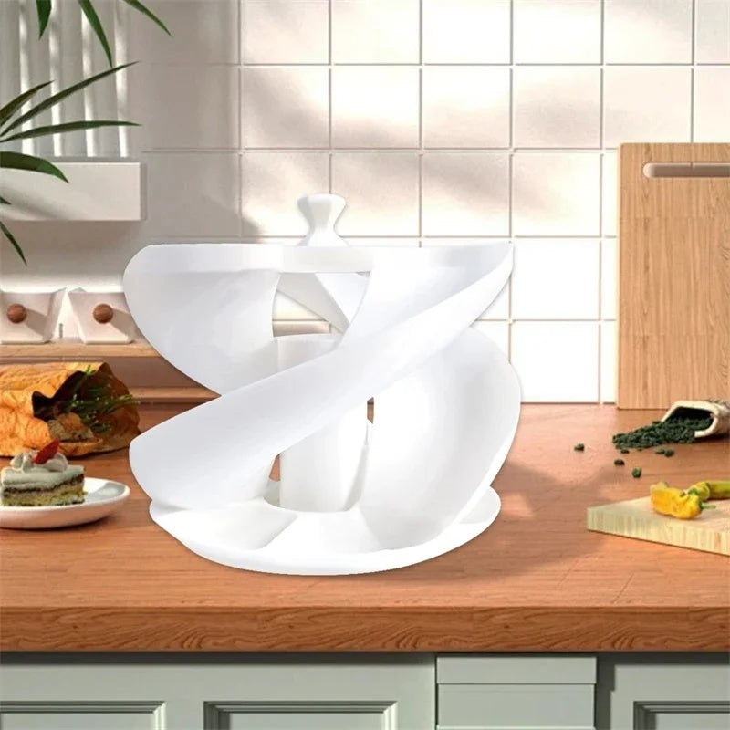 Carvallo RollEgg | Automatisk 3D-rullmekanism | Platsbesparande organizer | För upp till 18 ägg