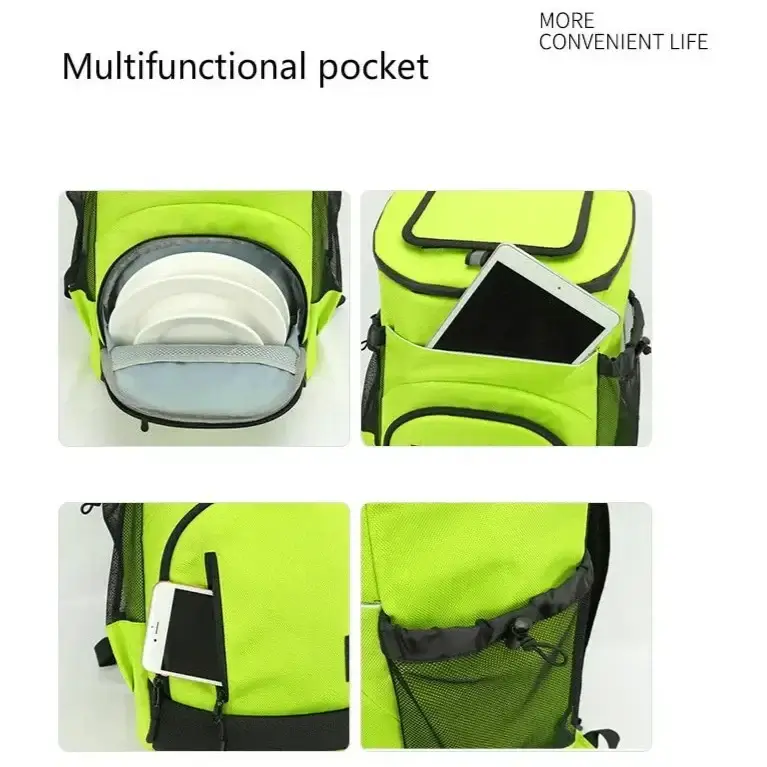 Royallure Isolerad Kylryggsäck Läckagesäker Stor Kapacitet för Resor & Camping