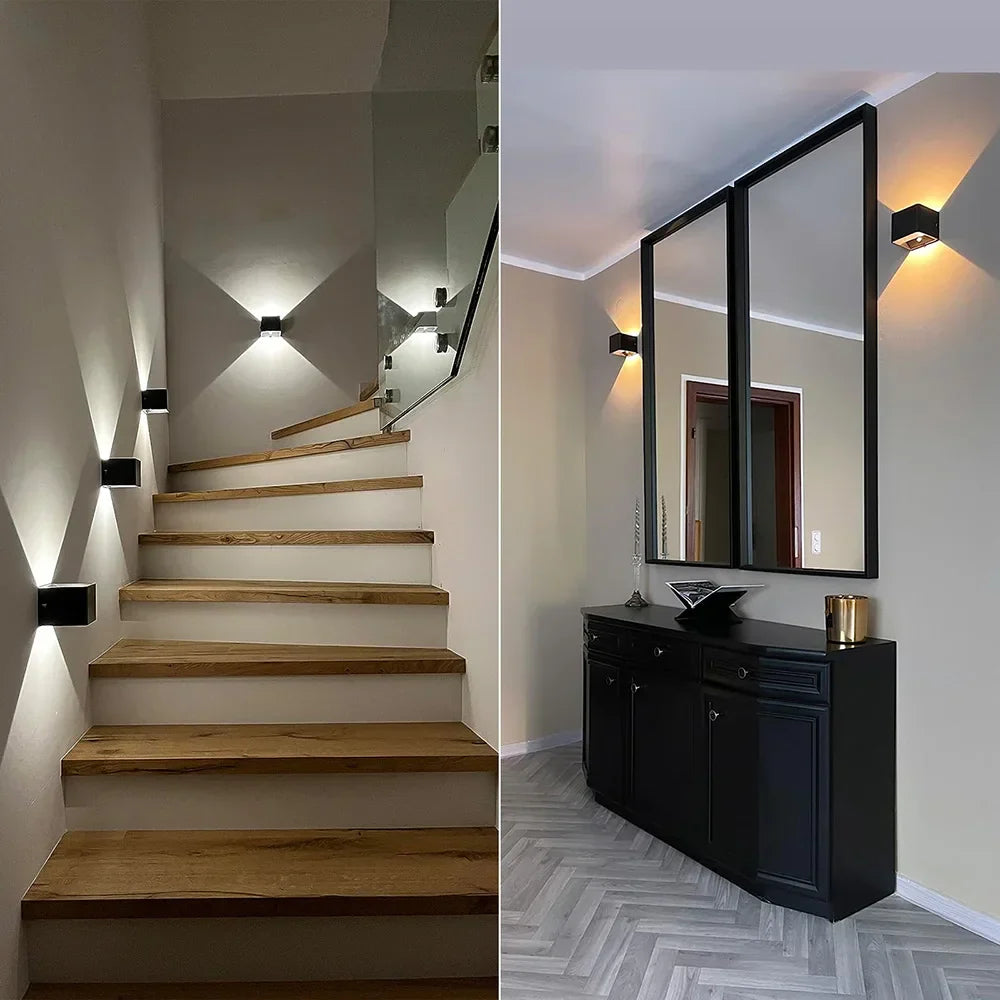 Vägglampa Modern Svart Trådlös LED Väggsconce