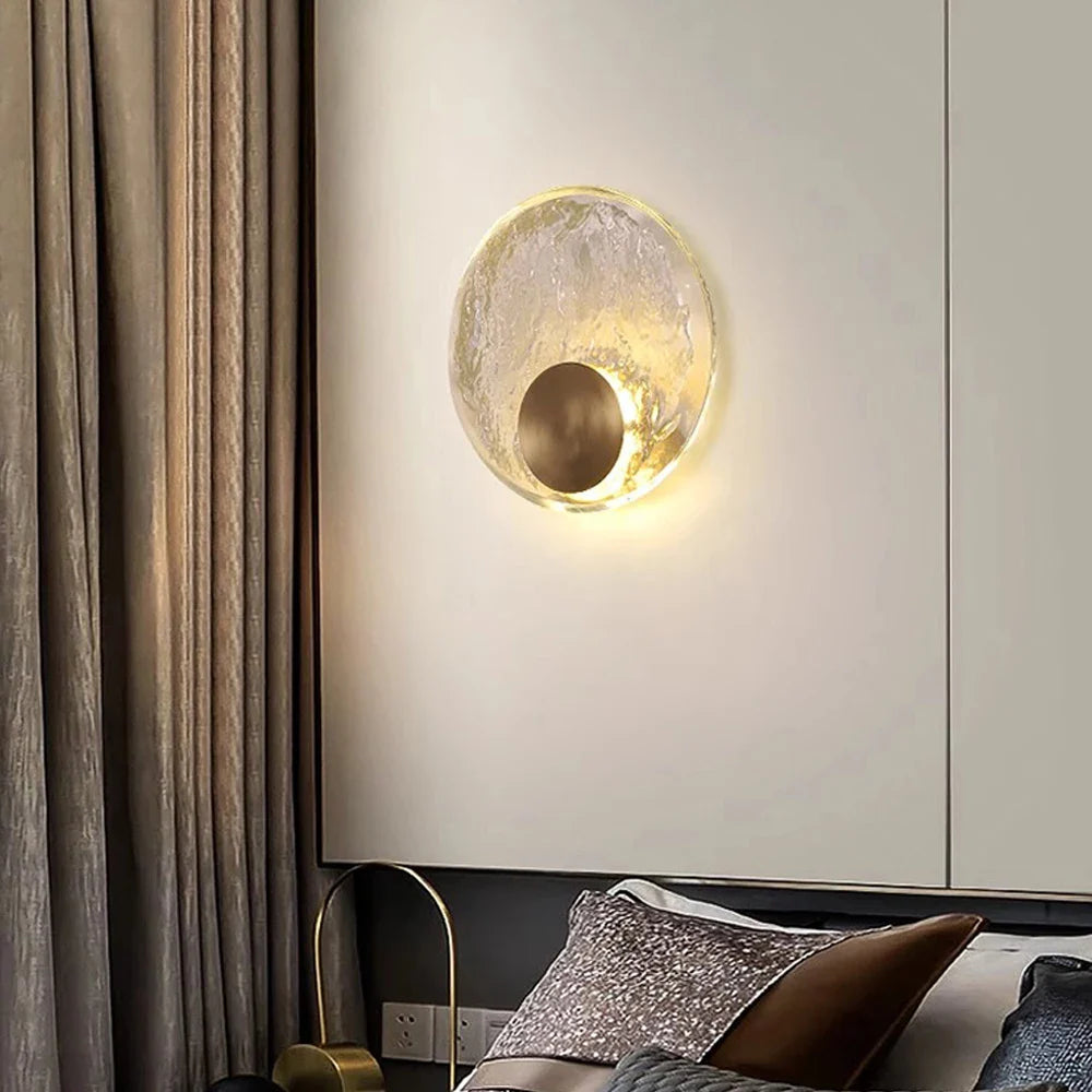 CrystalLicht - Modern LED Kristallvägglampa för Sovrum och Vardagsrum