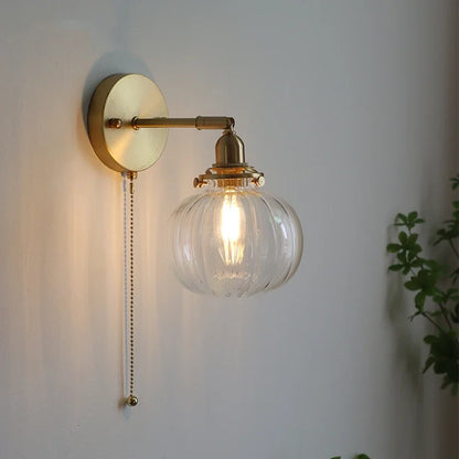 LichtKrona - Modern Vägglampa med Dragströmbrytare