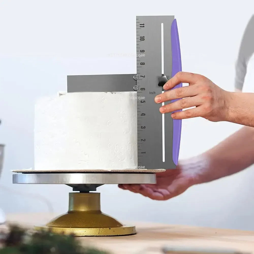 Carvallo rostfritt stål degskrapa | Med måttskala & PP-handtag | Värmebeständig & rostfri | För kök, bageri & gastronomi