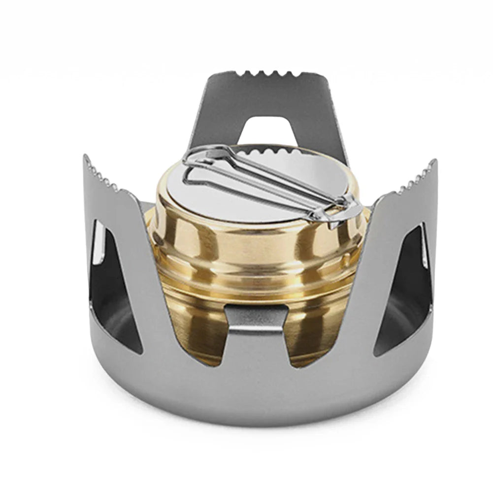 Carvallo Utomhus Spirituskök | Justerbar Flamma | 360° Rundbränning | Kompakt & Stabil