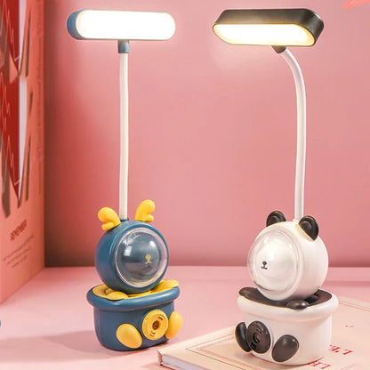 LumiStudy – Trådlös LED Skrivbordslampa för Barn, Dimbar och Ögonvänlig