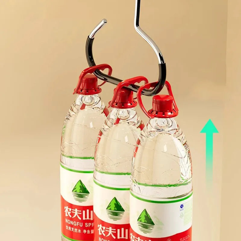 Carvallo Hatt-organisator Ring | Platsbesparande garderobs-hängare för 8 kepsar, sjalar & tillbehör | Metall & PP-plast