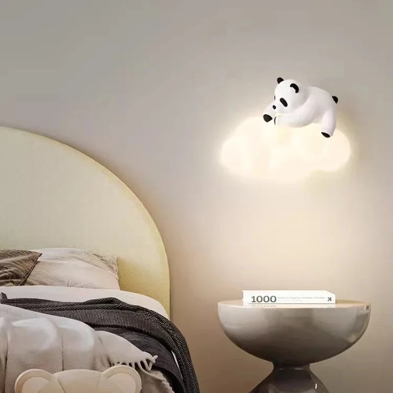 PandaLicht - Söt Panda LED Vägglampa för Barnrum