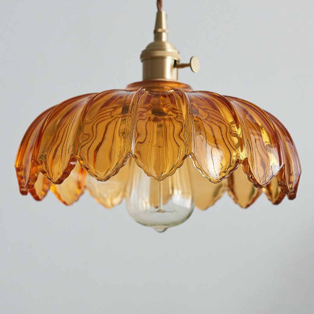 Pendellampa Vintage Glas Hängande Lampa