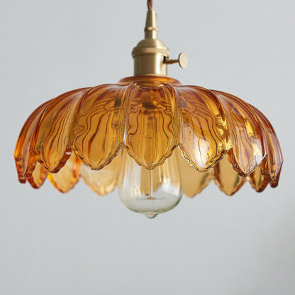 Pendellampa Vintage Glas Hängande Lampa