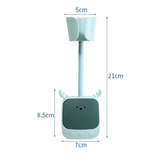 Carvallo Väggfäste för Hårtork | 180° Justerbar & Självhäftande | Universellt Fäste med Cartoon-design | 21 × 7 × 8,5 cm