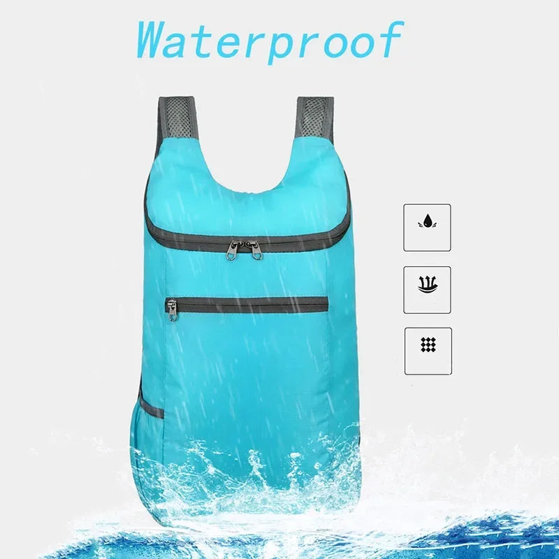 Carvallo LitePack | Fällbar utomhusryggsäck 20L | Vattentålig & ultralätt | För resor, vandring & fritid | Unisex