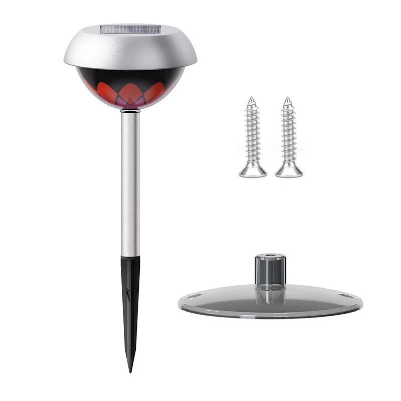 Carvallo Trädgårdsbelysning Sol | LED med intelligent ljusstyrning | Två installationsmetoder | Vitt ljus 6500K | 600 mAh batteri
