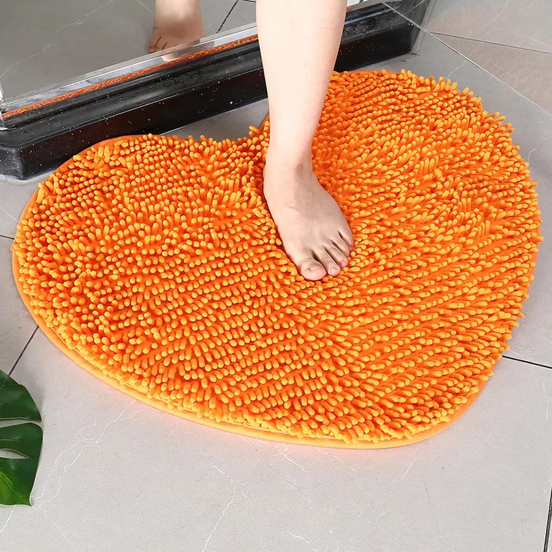 AbsorbHeart Badmatta | Hjärformad duschmatta av mikrofiber