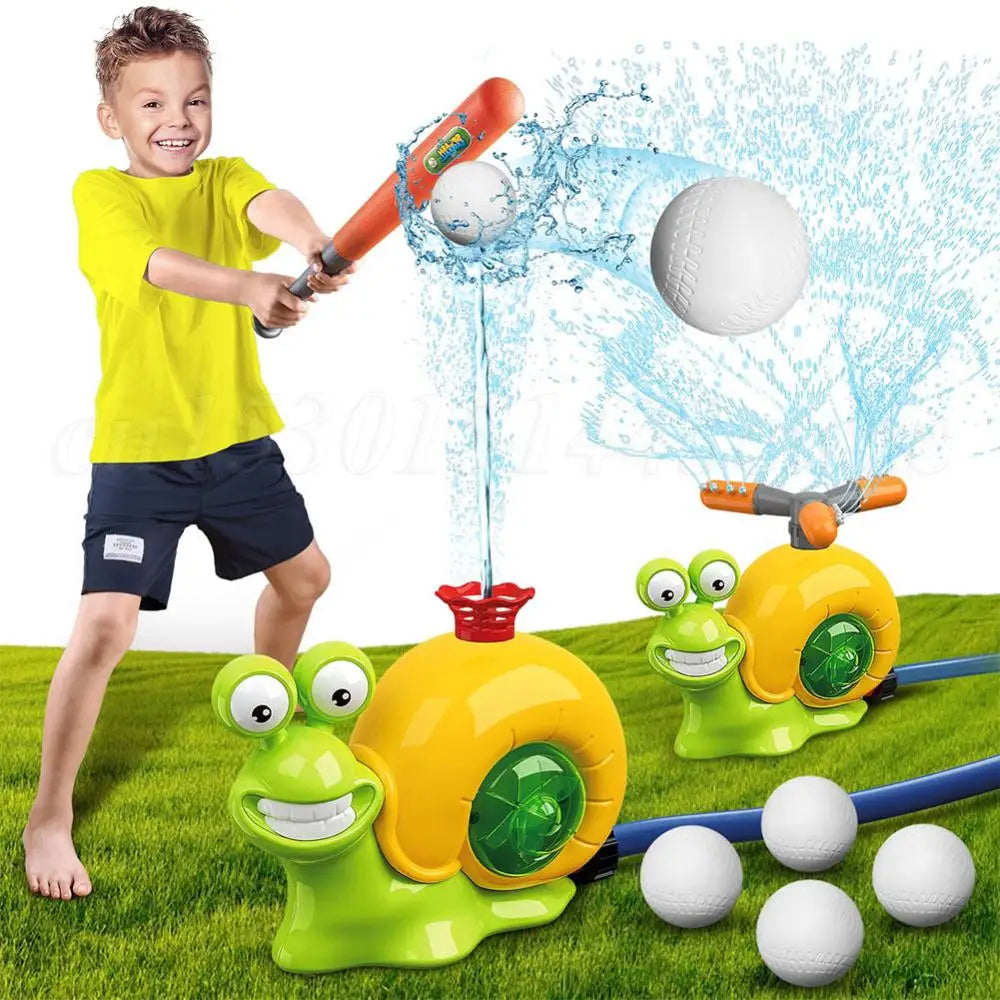 Carvallo Vattensprinkler-leksak | Rolig trädgårdssnigel | För barn från 3 år | Sommar-sprutkul i trädgården &amp; pool