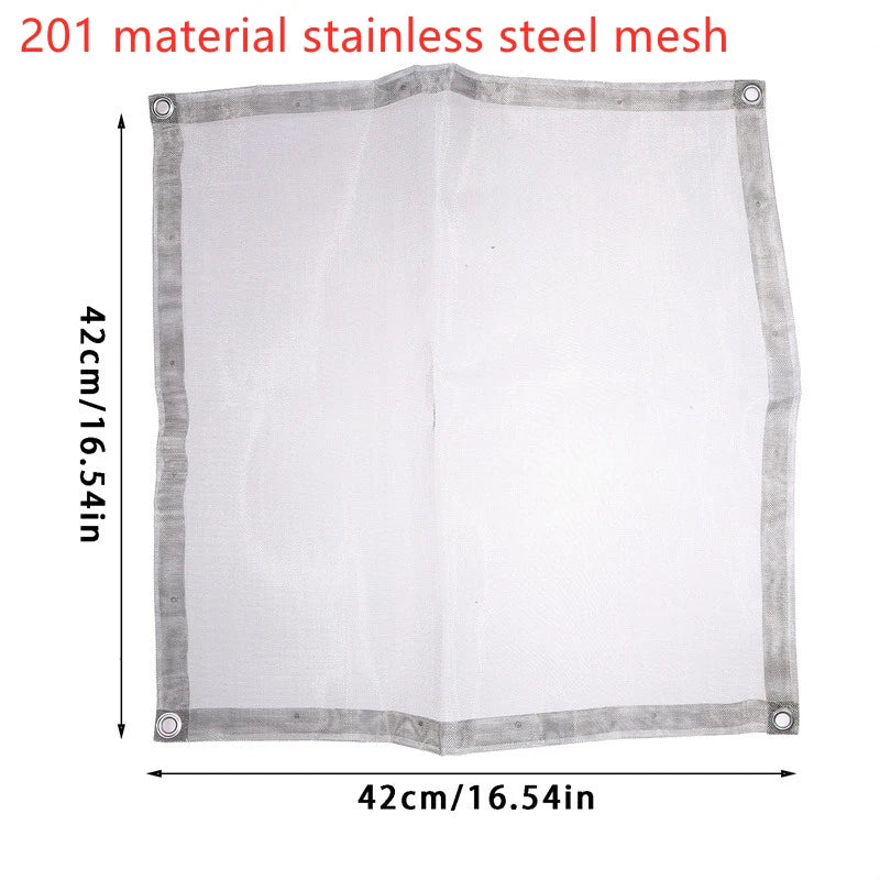 Carvallo Fällbar Utomhus Eldstad | Rostfritt Stål Eldställ med Nät | Bärbar & Värmeresistent | För Trädgård, Camping & Terrass