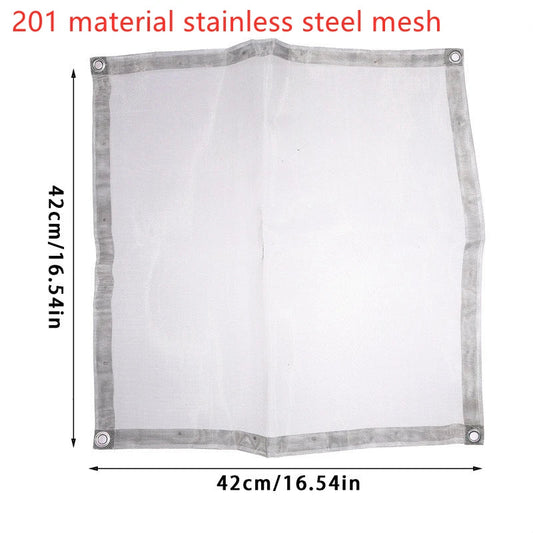 Carvallo Fällbar Utomhus Eldstad | Rostfritt Stål Eldställ med Nät | Bärbar & Värmeresistent | För Trädgård, Camping & Terrass