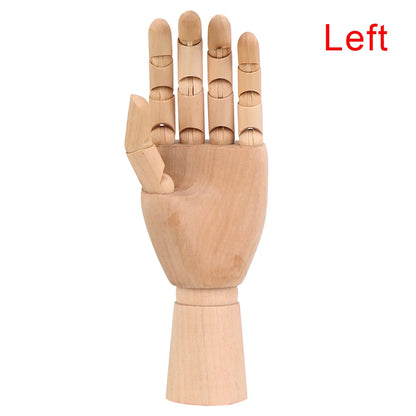 Trä Flyttbart Handmodell 25cm Modern Konst Referens