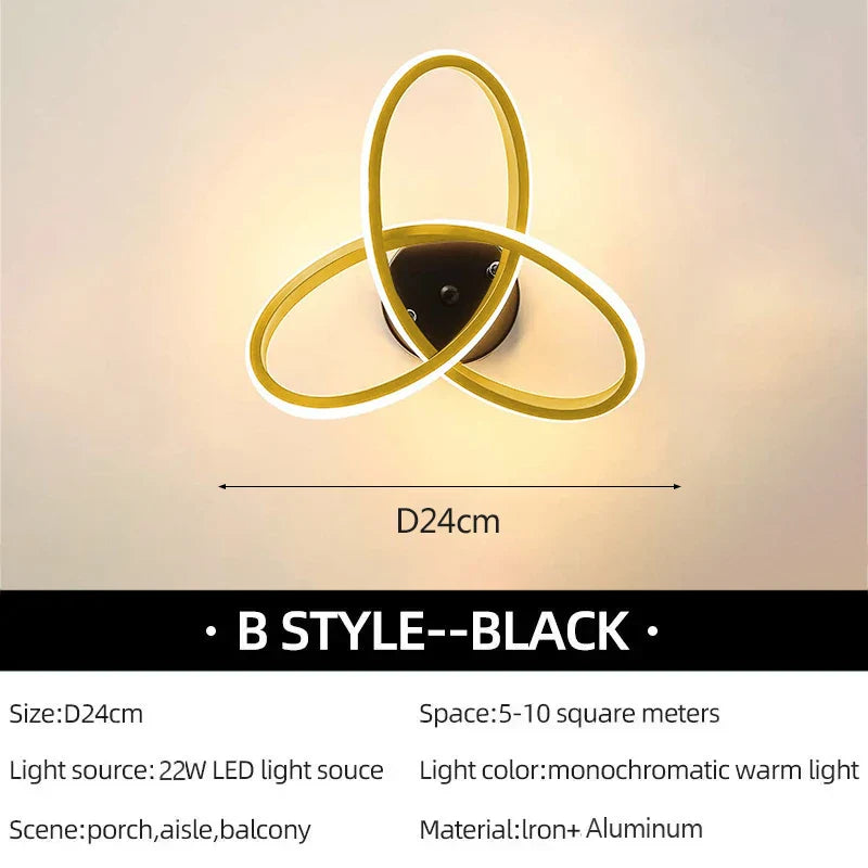 LuxeLED - Modern Taklampa för Sovrum och Vardagsrum