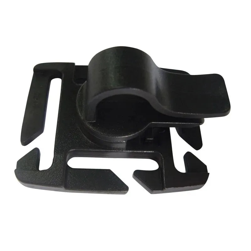 Carvallo Schlauchhalter Clip för dryckessystem | 360° roterbar | MOLLE-kompatibel | För ryggsäck, utomhus & camping | Lätt & Robust