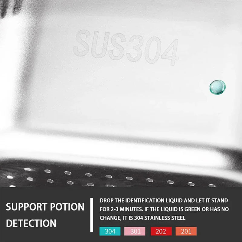 Carvallo AquaDrop Inox | Rostfritt avloppsfilter för diskho | Rostfritt & Hållbart | 1 styck | ca. 200 g