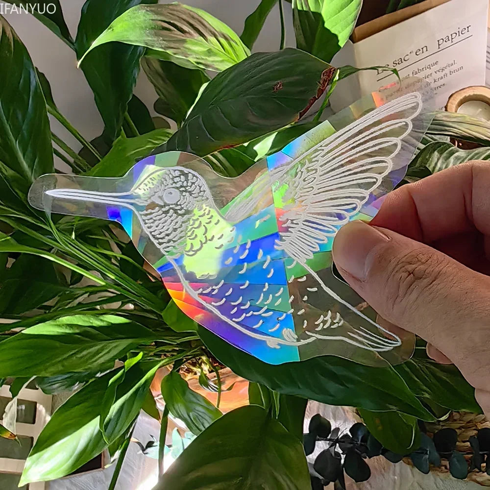 Carvallo fönsterdekal solfångare | Självhäftande med 3D-regnbågseffekt | För fönster, väggar & dekoration