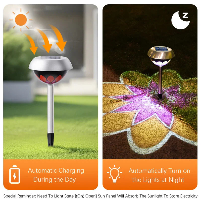 Carvallo Trädgårdsbelysning Sol | LED med intelligent ljusstyrning | Två installationsmetoder | Vitt ljus 6500K | 600 mAh batteri