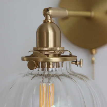LichtKrona - Modern Vägglampa med Dragströmbrytare