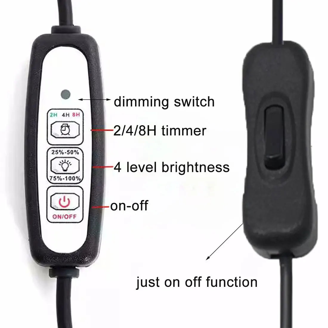 Carvallo USB växtlampa med stativ | Höjdjusterbar & Flexarm | 3W LED | Kallvitt ljus (6000K) | För inomhusväxter