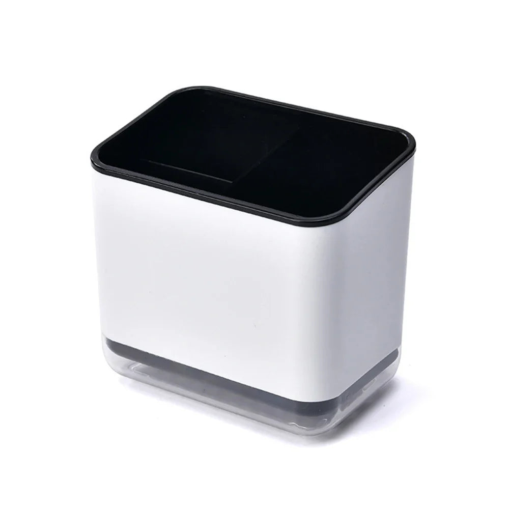 Carvallo Organizer Multifunktionell Bestickhållare med Droppfunktion | Kök-Organisator för Skedar, Gafflar & Pinnar | 12 × 8 × 14 cm