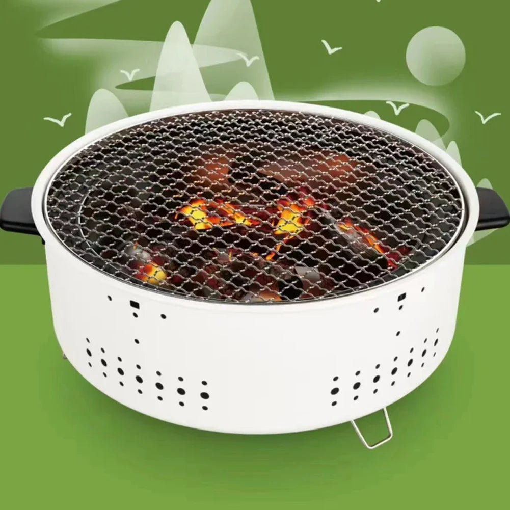 Carvallo Bärbar Kolgrill | Rökfri & Kompakt | För Camping, Trädgård & Balkong