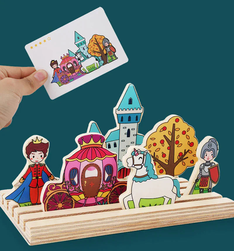 Djurpussel Äventyr - Trä Prinsessan Slott