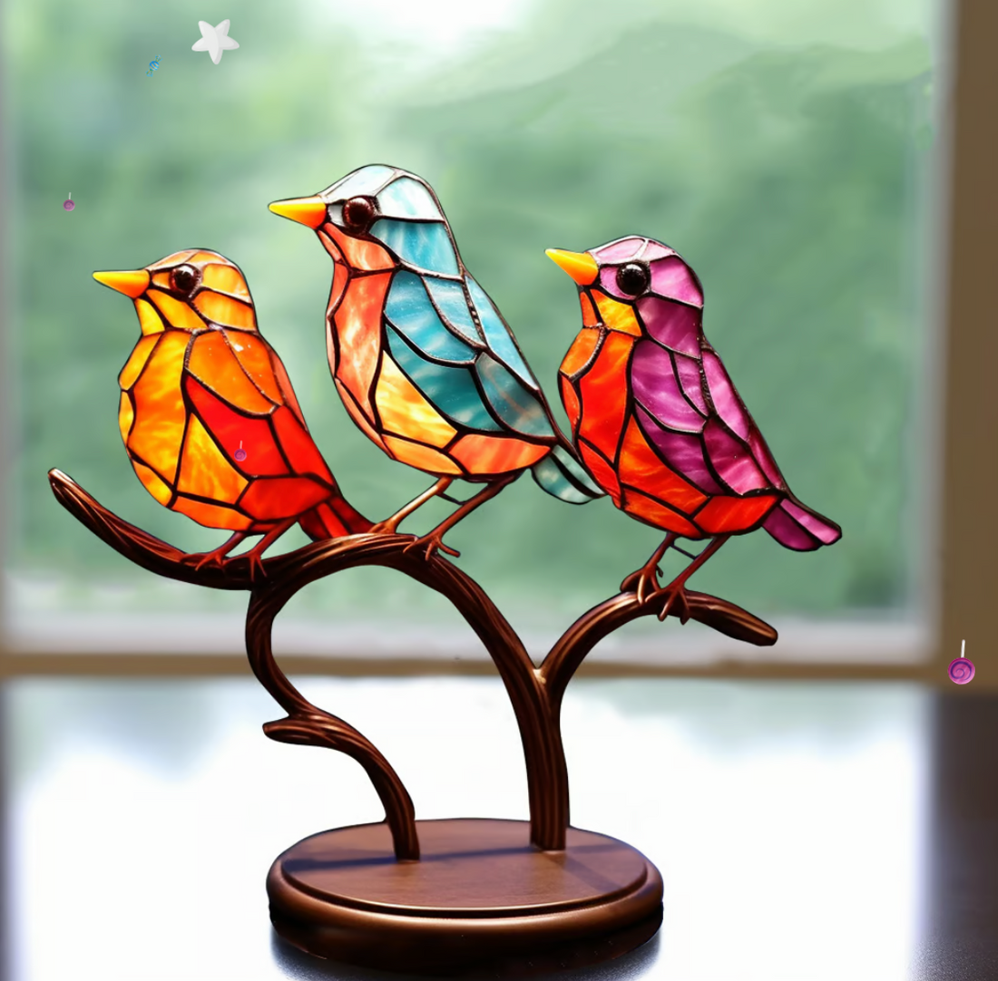 Joyful Bird Group - Färgglad Dekoration