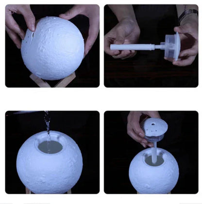 MoonGlow - 2 i 1 luftfuktare och nattlampa för avslappnande atmosfär