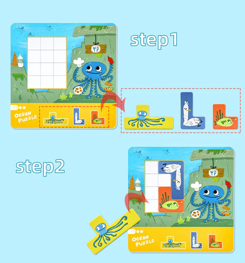 Ocean Adventure Puzzle | Upptäck alla vänner i havet!