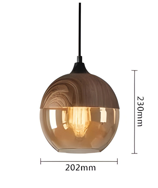 RusticLuxe Light - Vintage Hänglampa gjord av Trä