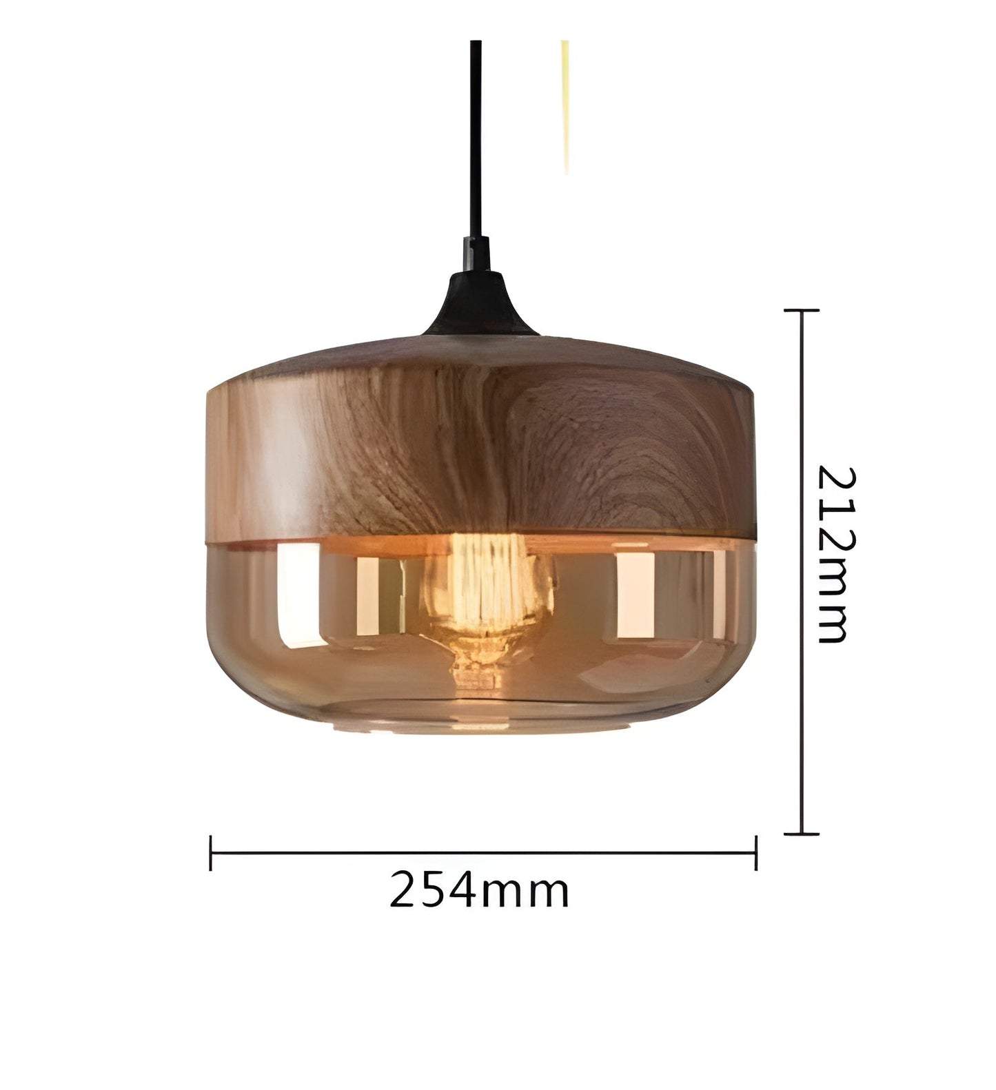 RusticLuxe Light - Vintage Hänglampa gjord av Trä