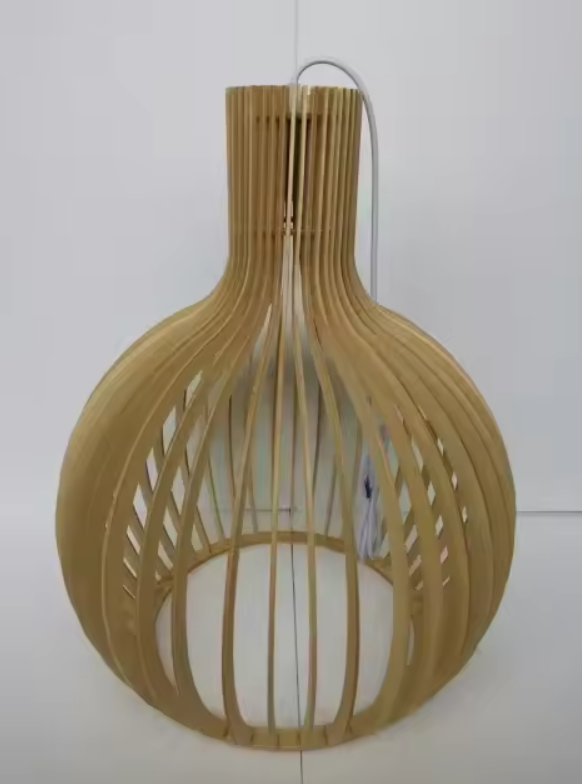 Lunorb | Handgjord bambus plafondlampa
