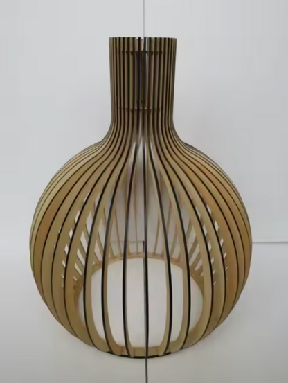 Lunorb | Handgjord bambus plafondlampa