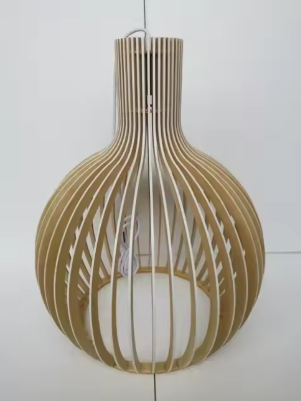 Lunorb | Handgjord bambus plafondlampa