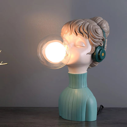 Exklusiv Bubble Gum Girl LED-lampa - Unik dekorativ belysning för moderna interiörer