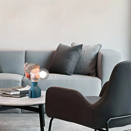 Exklusiv Bubble Gum Girl LED-lampa - Unik dekorativ belysning för moderna interiörer