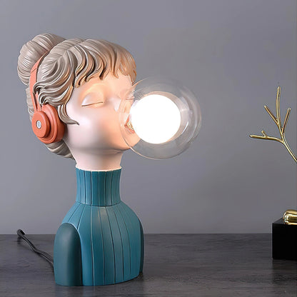 Exklusiv Bubble Gum Girl LED-lampa - Unik dekorativ belysning för moderna interiörer