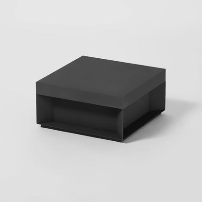 Matt svart ram sol utomhus postlampa