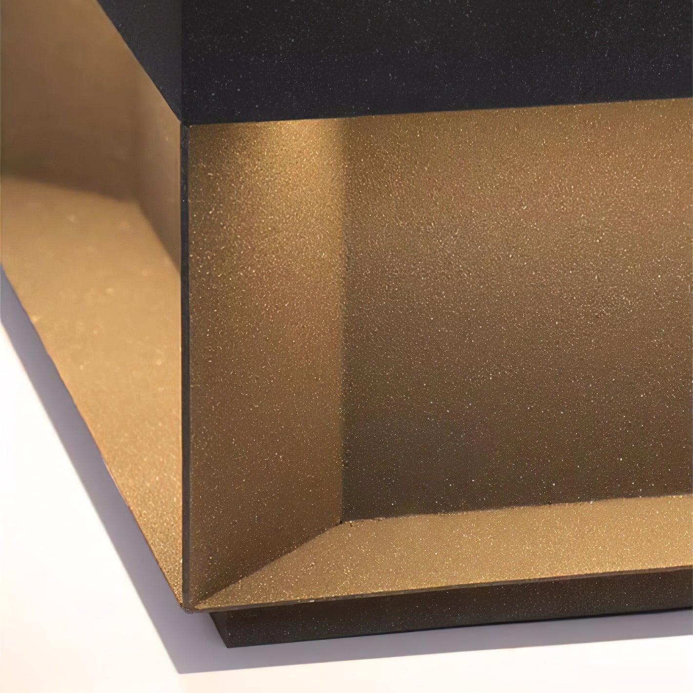 Matt svart ram sol utomhus postlampa