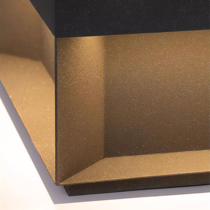 Matt svart ram sol utomhus postlampa