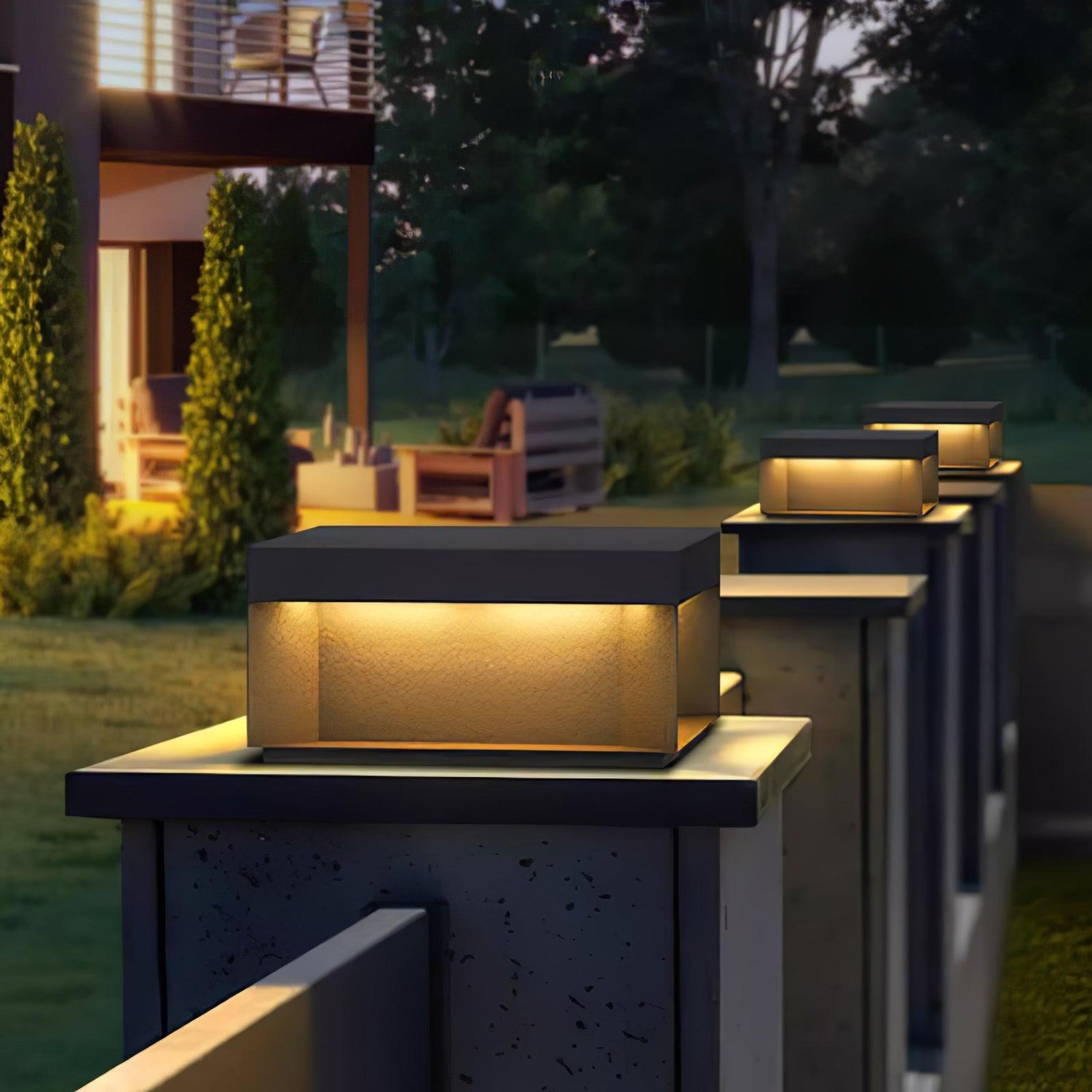 Matt svart ram sol utomhus postlampa