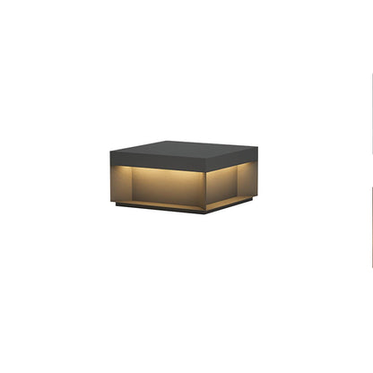 Matt svart ram sol utomhus postlampa