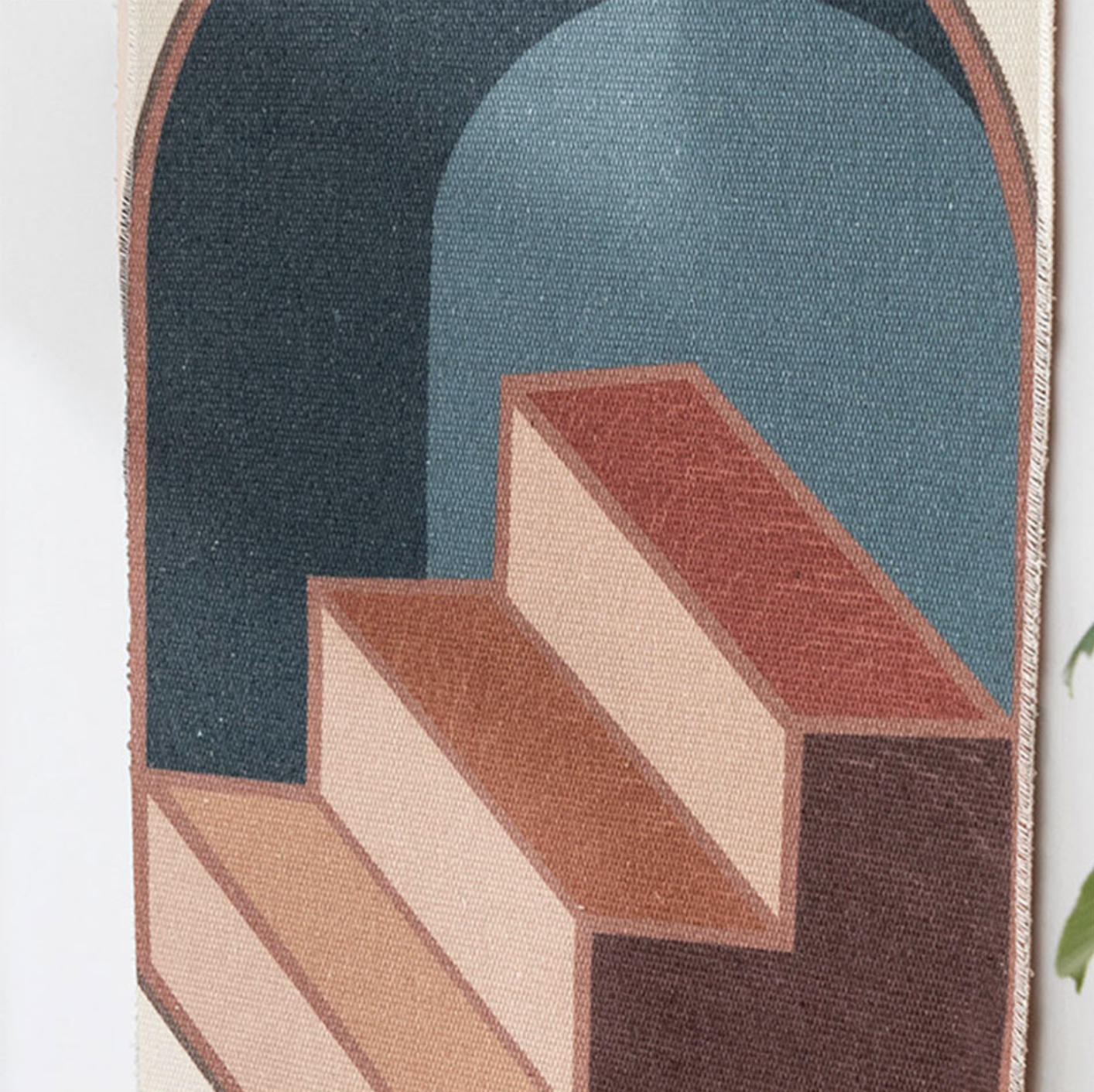 Carvallo – Handvävd Bomullsväggtavla med Geometrisk Design