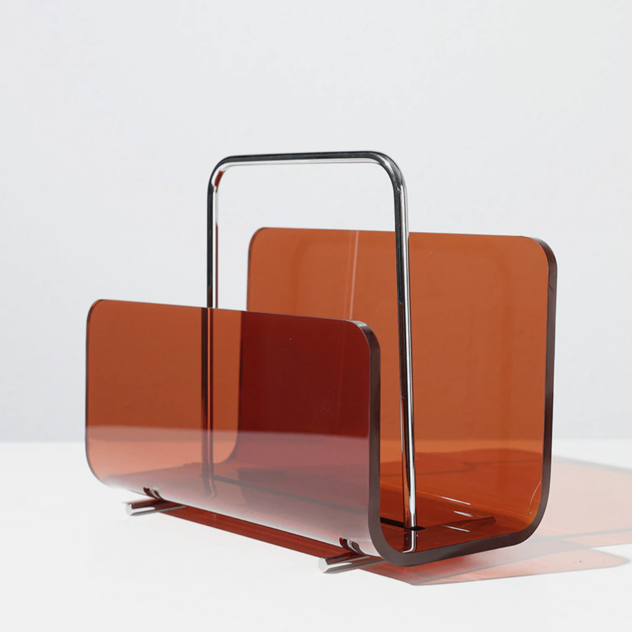 Carvallo – Transparent Akryl Magasinställ & Bärbar Bokhylla